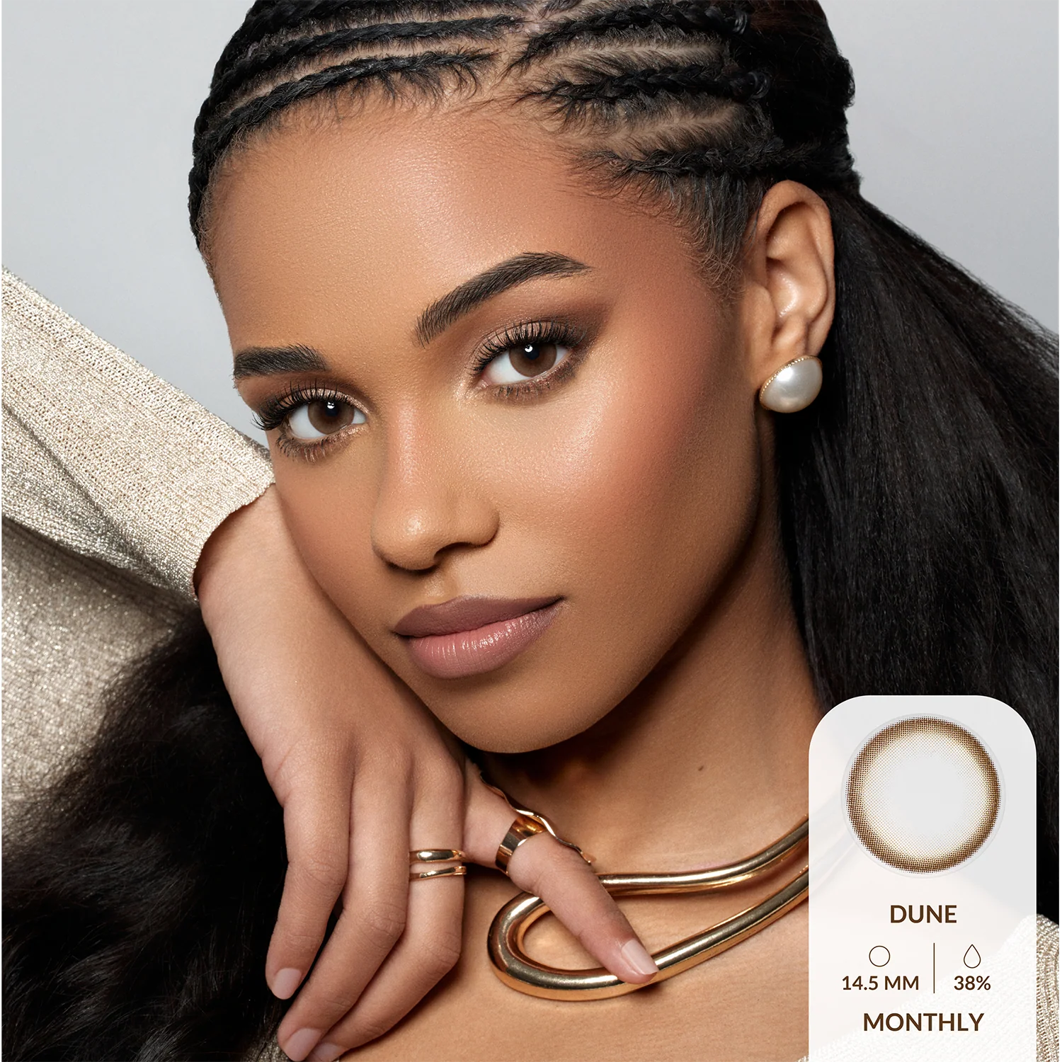 Amara Color Contact Lenses - Dune