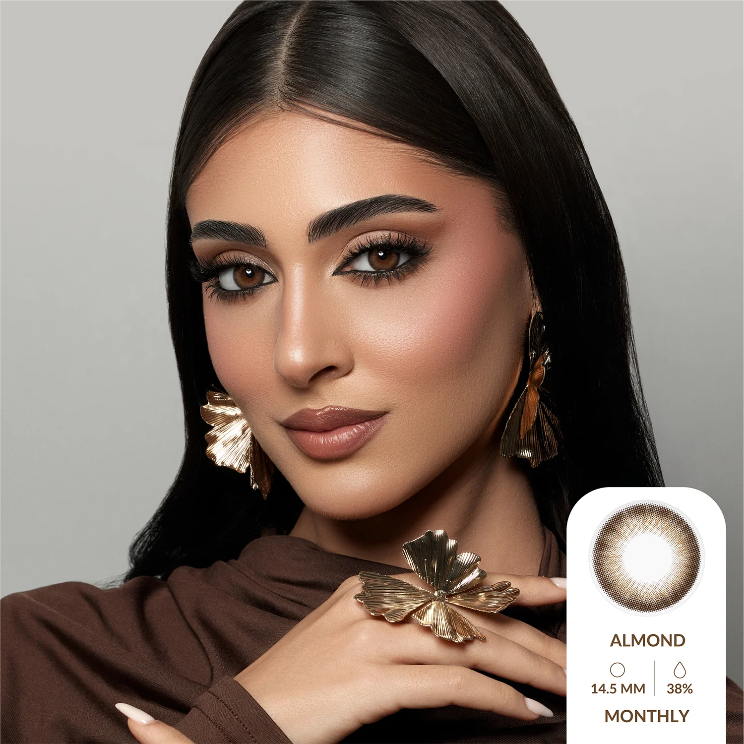 Amara Color Contact Lenses - Almond