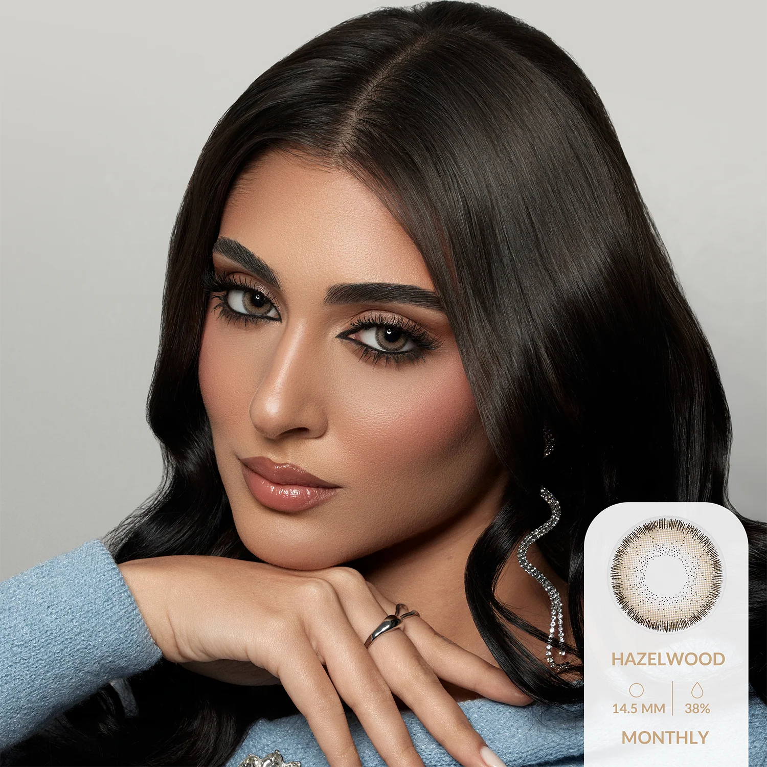 Amara Color Contact Lenses - Hazel Wood