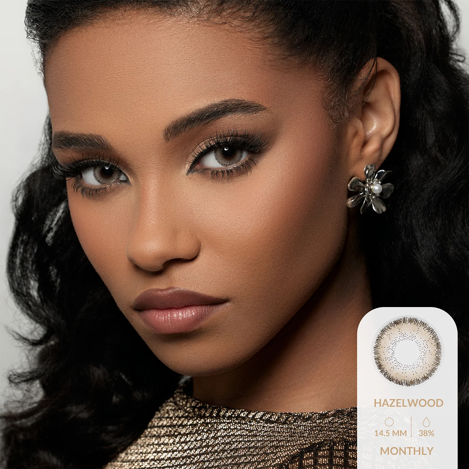 Amara Color Contact Lenses - Hazel Wood