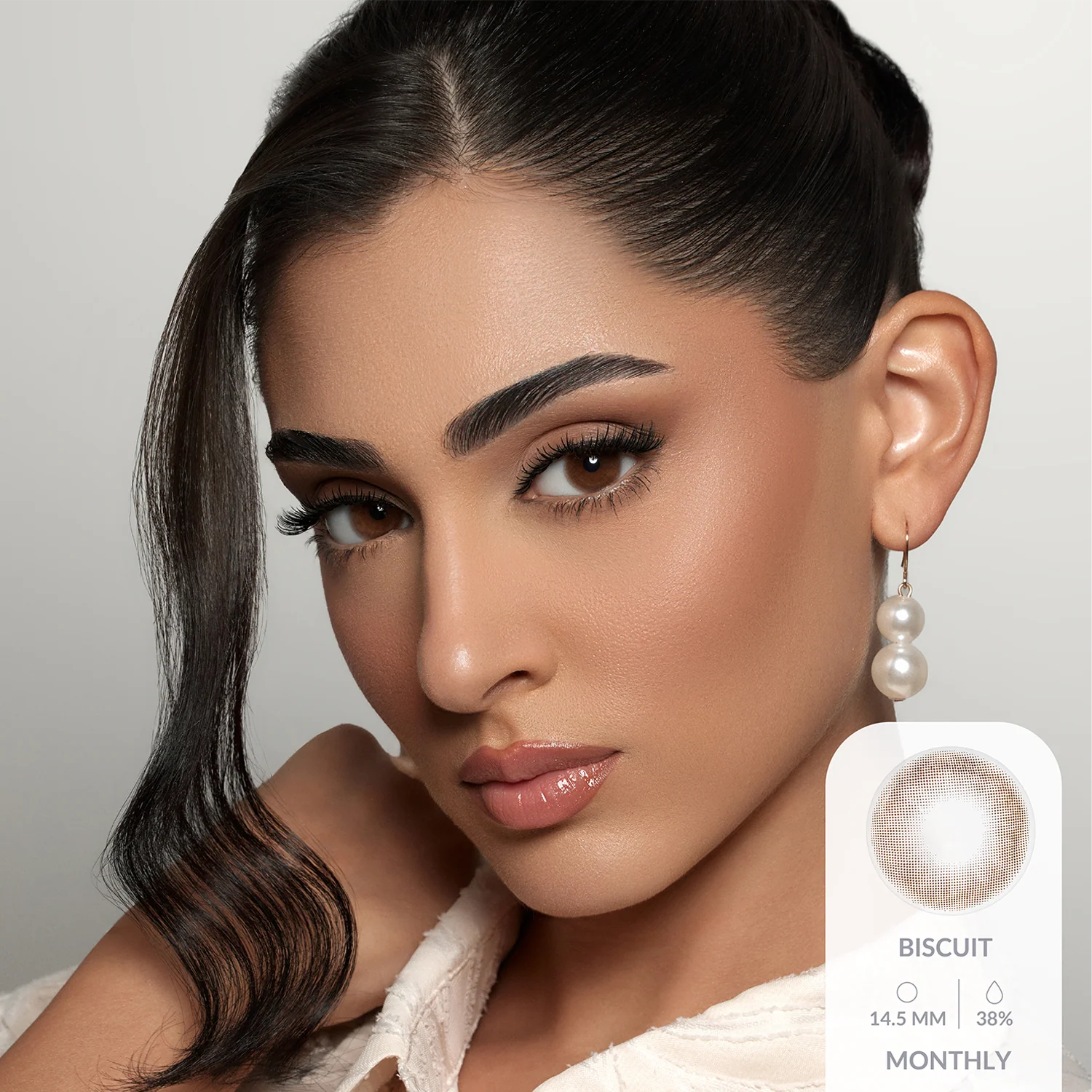 Amara Color Contact Lenses - Biscuit