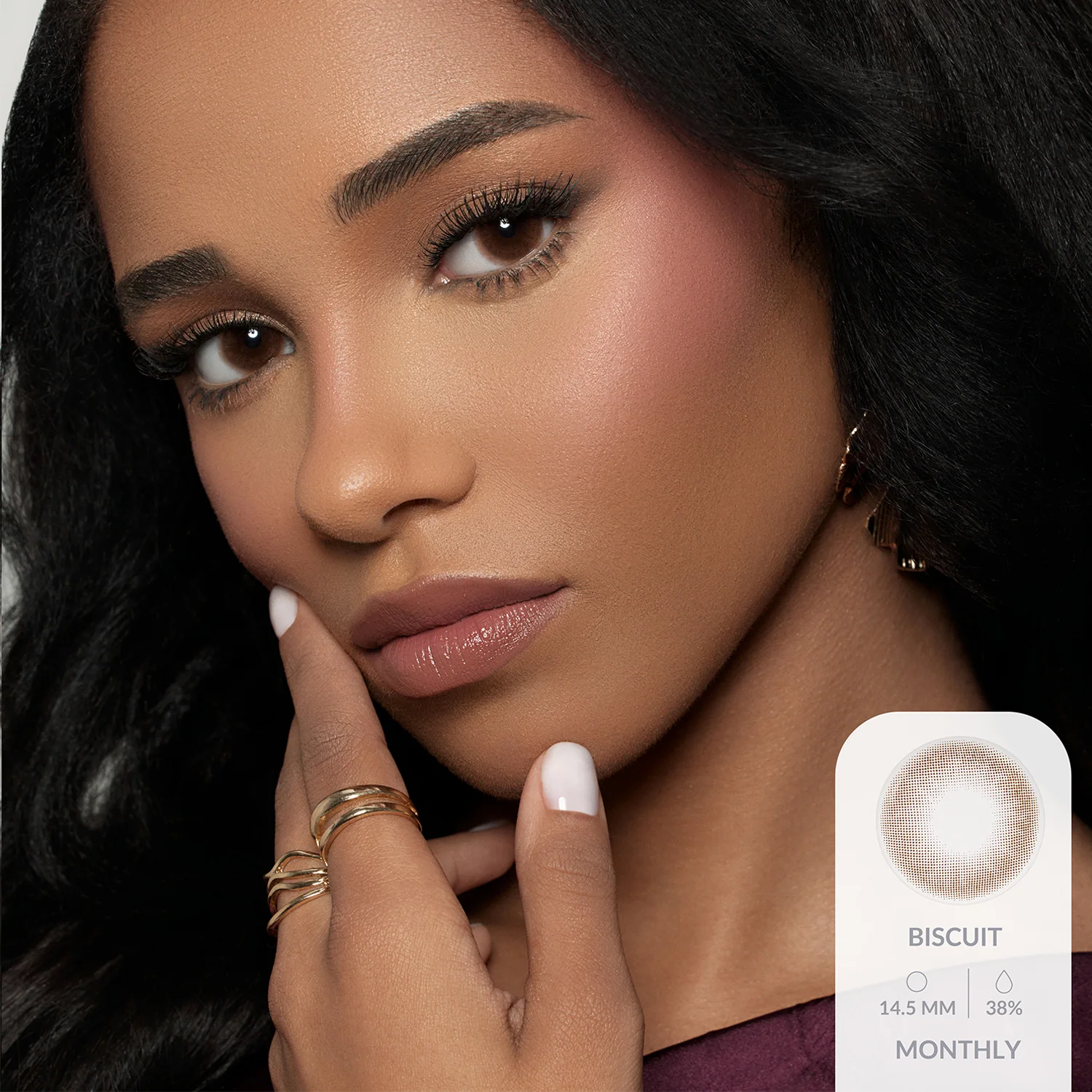 Amara Color Contact Lenses - Biscuit